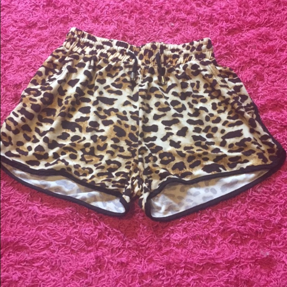 Cheetah high waisted shorts